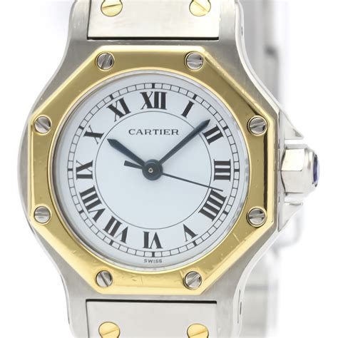 cartier ladies santos octagon|cartier santos octagon automatic.